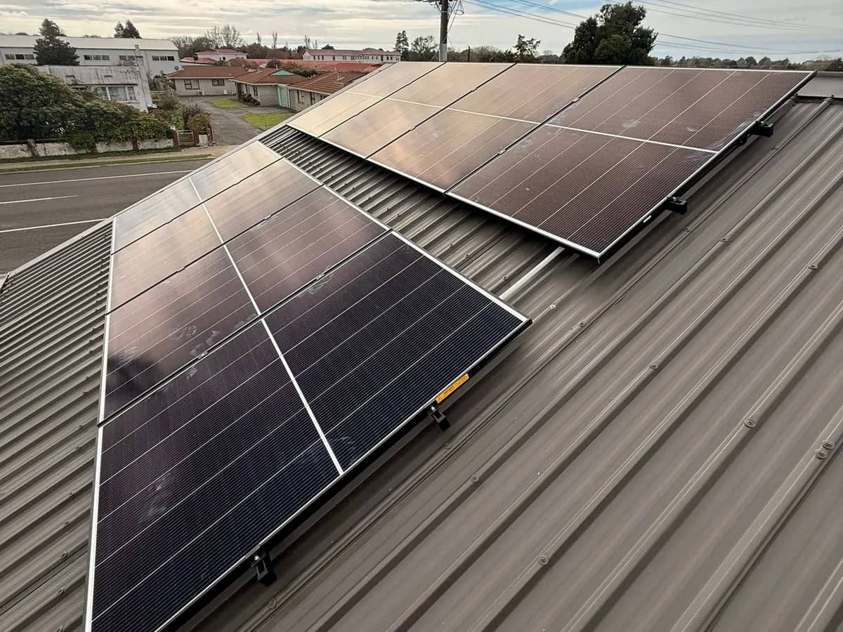 A 6.6kW EFS Solar array on a home in Pembroke, Taranaki